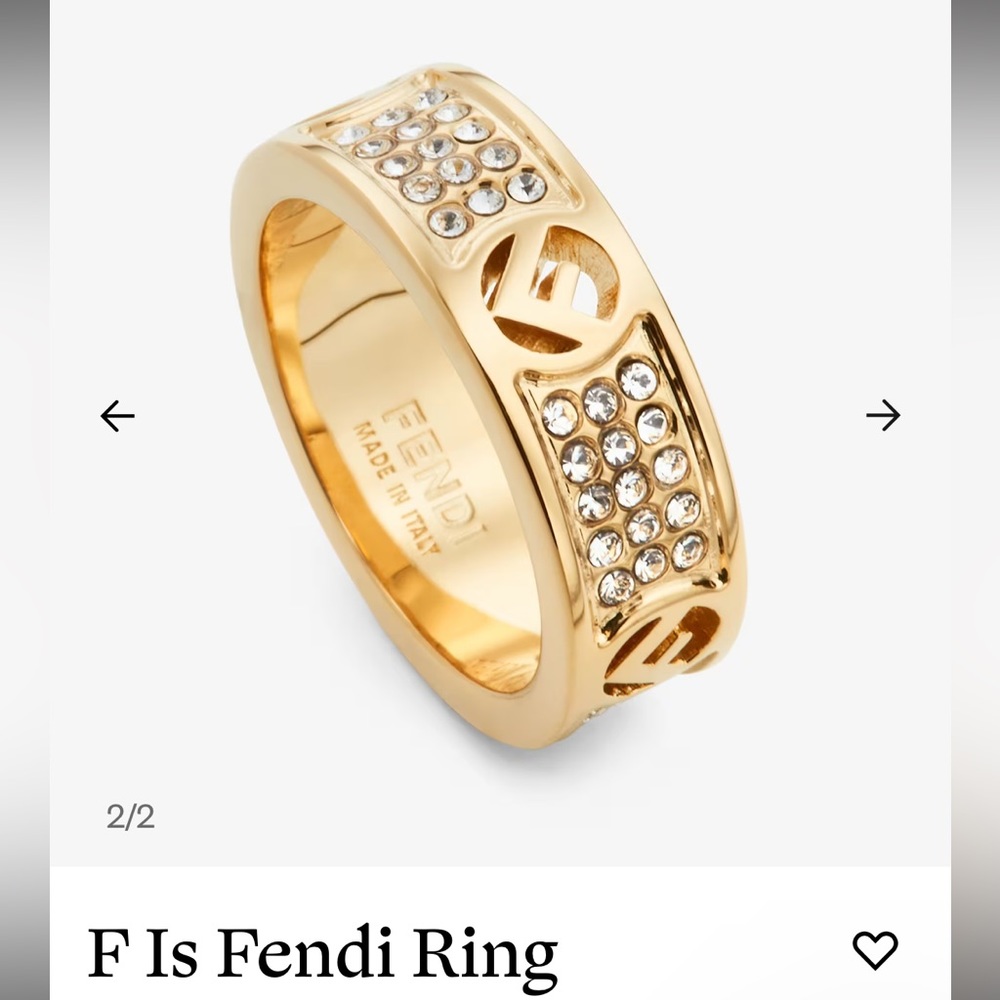 COPY - Gold “F is Fendi” Ring